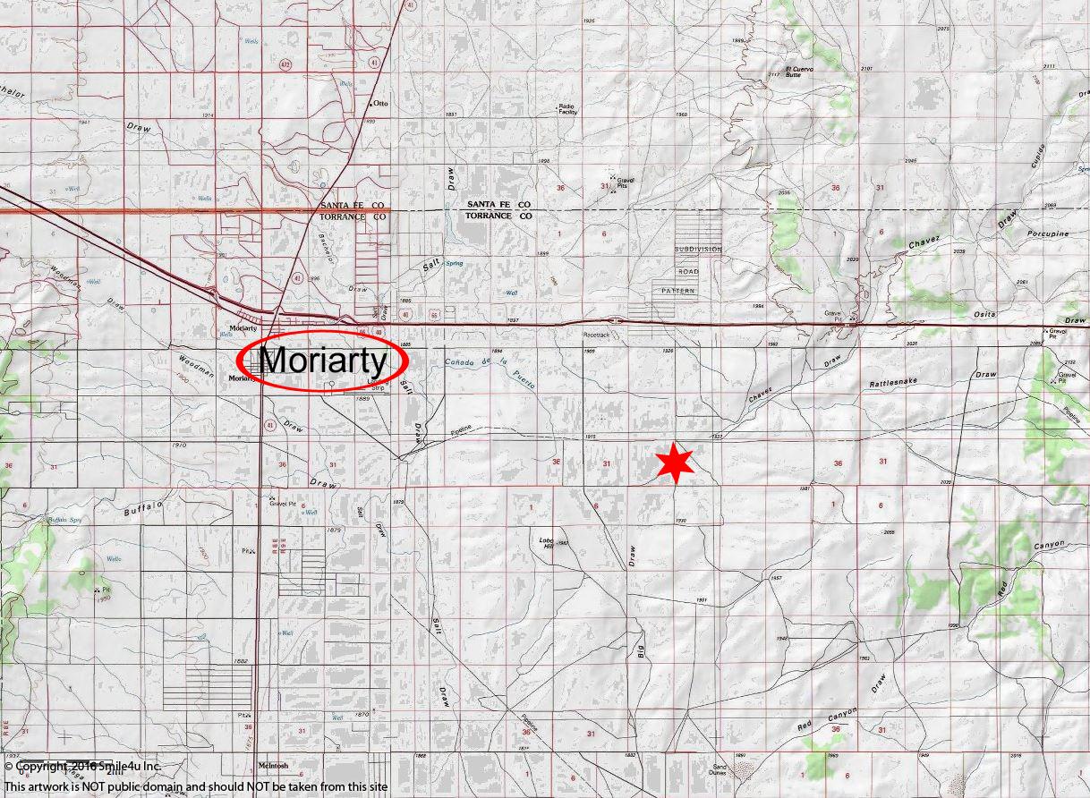 Map of Moriarty, NM, New Mexico TownMapsUSA.com